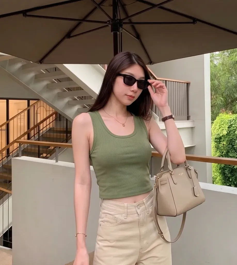 Crop Tank Top for Women (XS)
